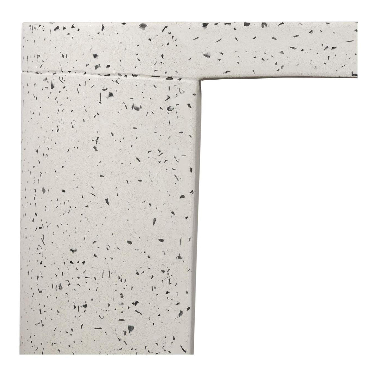 JK-1002-29 Lyon Outdoor Bench White Terrazzo