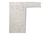 JK-1002-29 Lyon Outdoor Bench White Terrazzo