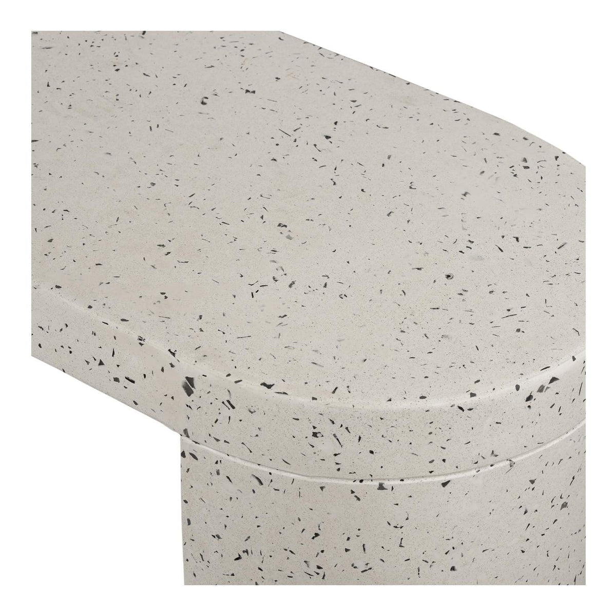 JK-1002-29 Lyon Outdoor Bench White Terrazzo
