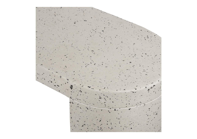 JK-1002-29 Lyon Outdoor Bench White Terrazzo