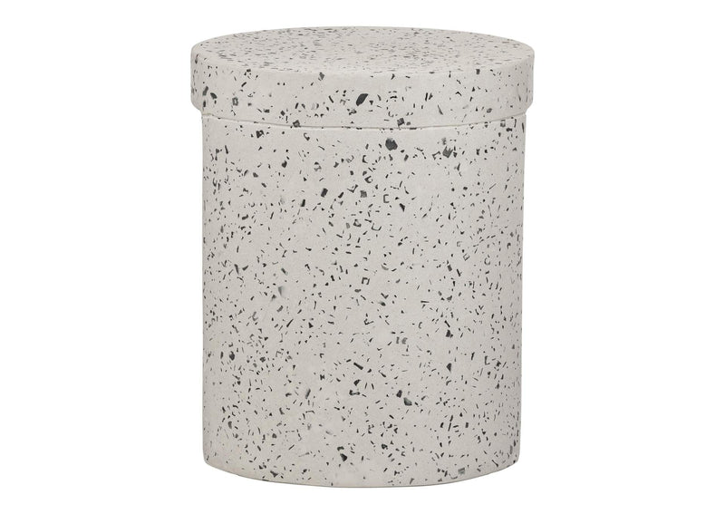 JK-1003-29 Lyon Outdoor Stool White Terrazzo