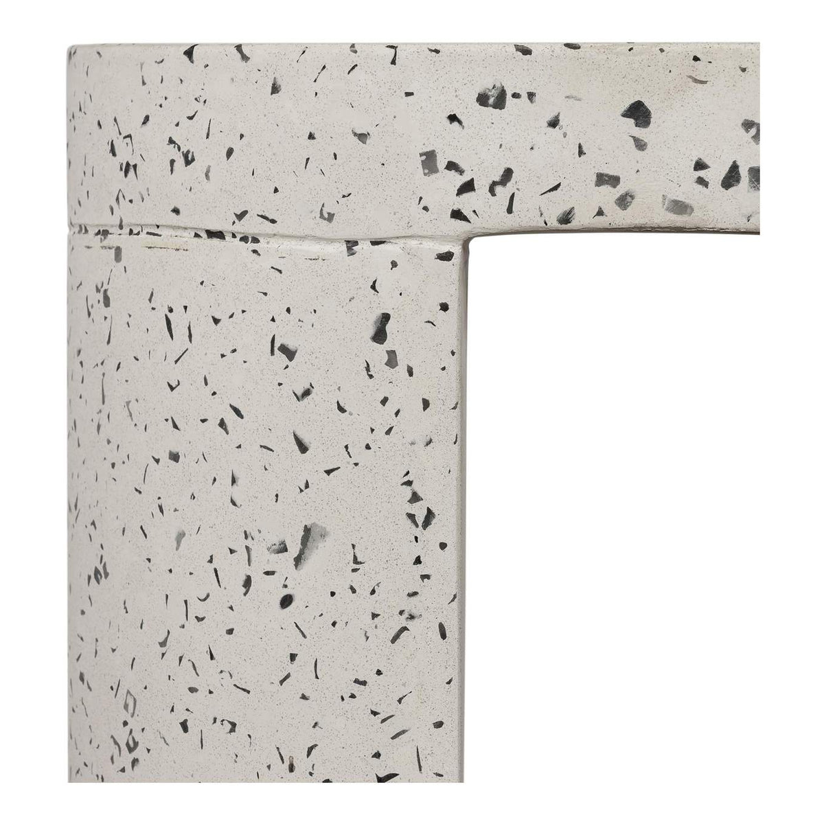 JK-1003-29 Lyon Outdoor Stool White Terrazzo