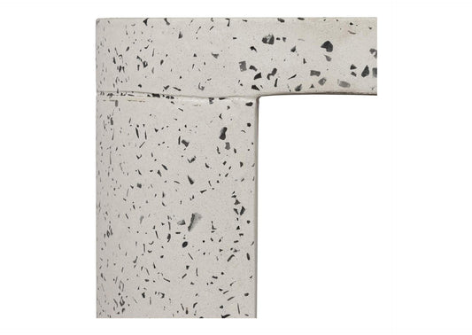 JK-1003-29 Lyon Outdoor Stool White Terrazzo