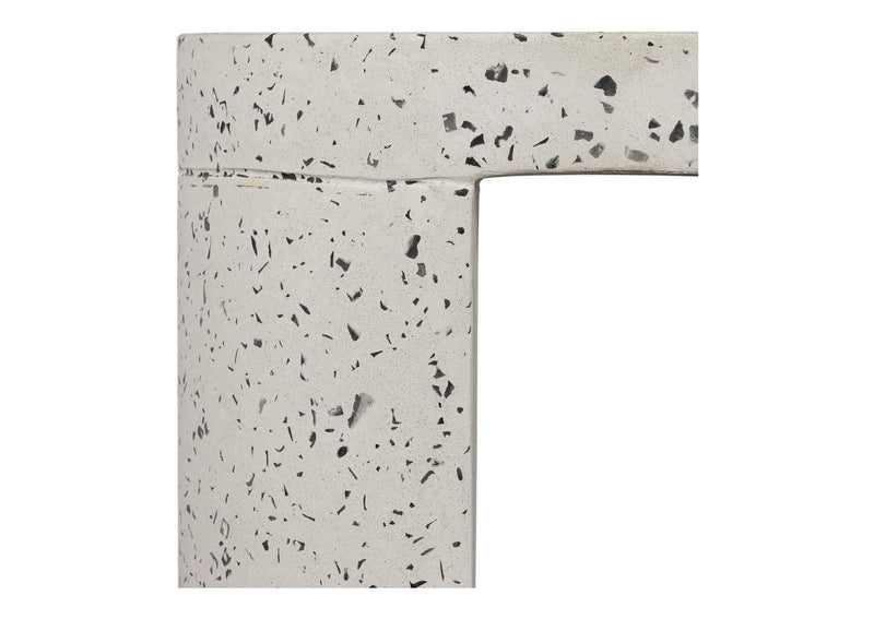 JK-1003-29 Lyon Outdoor Stool White Terrazzo