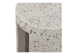 JK-1003-29 Lyon Outdoor Stool White Terrazzo