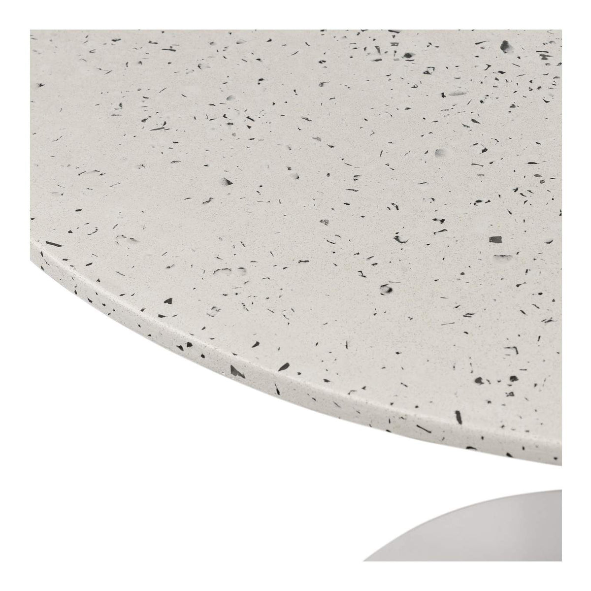 JK-1004-29-0 Tuli Outdoor Cafe Table White Terrazzo