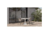 JK-1004-29-0 Tuli Outdoor Cafe Table White Terrazzo