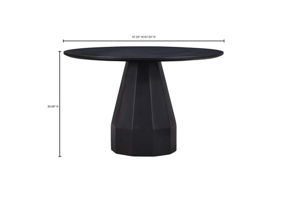 JK-1010-02-0 Templo Outdoor Dining Table Black