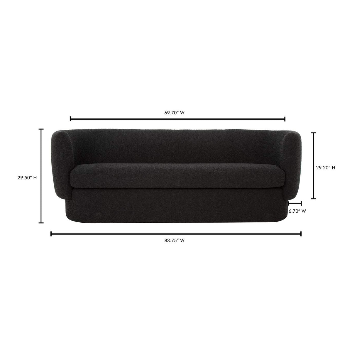 JM-1001-02 Koba Sofa Maya Black
