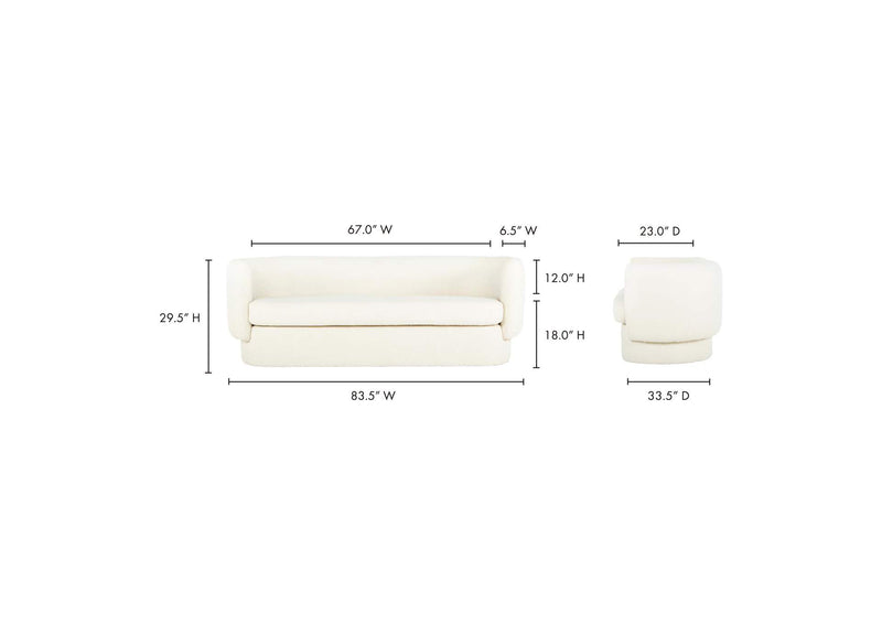 JM-1001-18 Koba Sofa Maya White