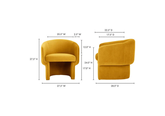 JM-1005-09 Franco Chair Mustard