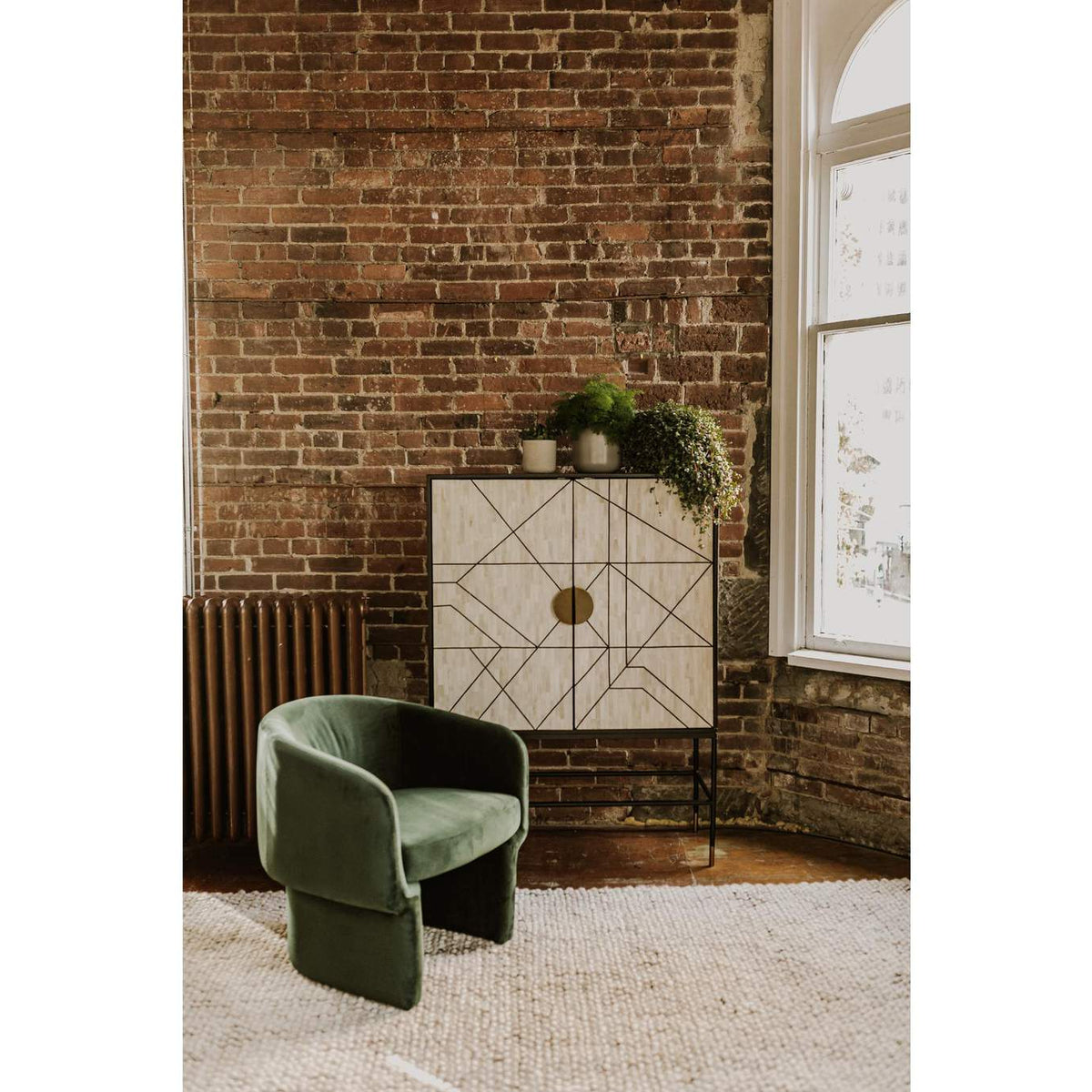 JM-1005-27 Franco Chair Dark Green
