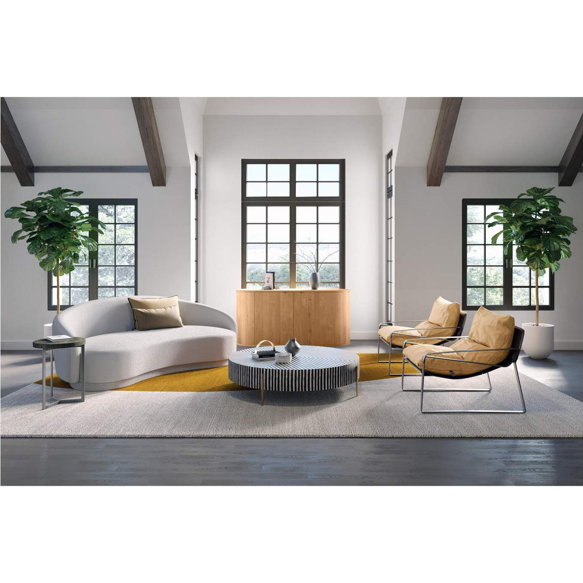 JM-1009-05 Excelsior Sofa Cream