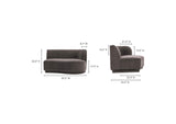 JM-1018-25 Yoon 2 Seat Sofa Right