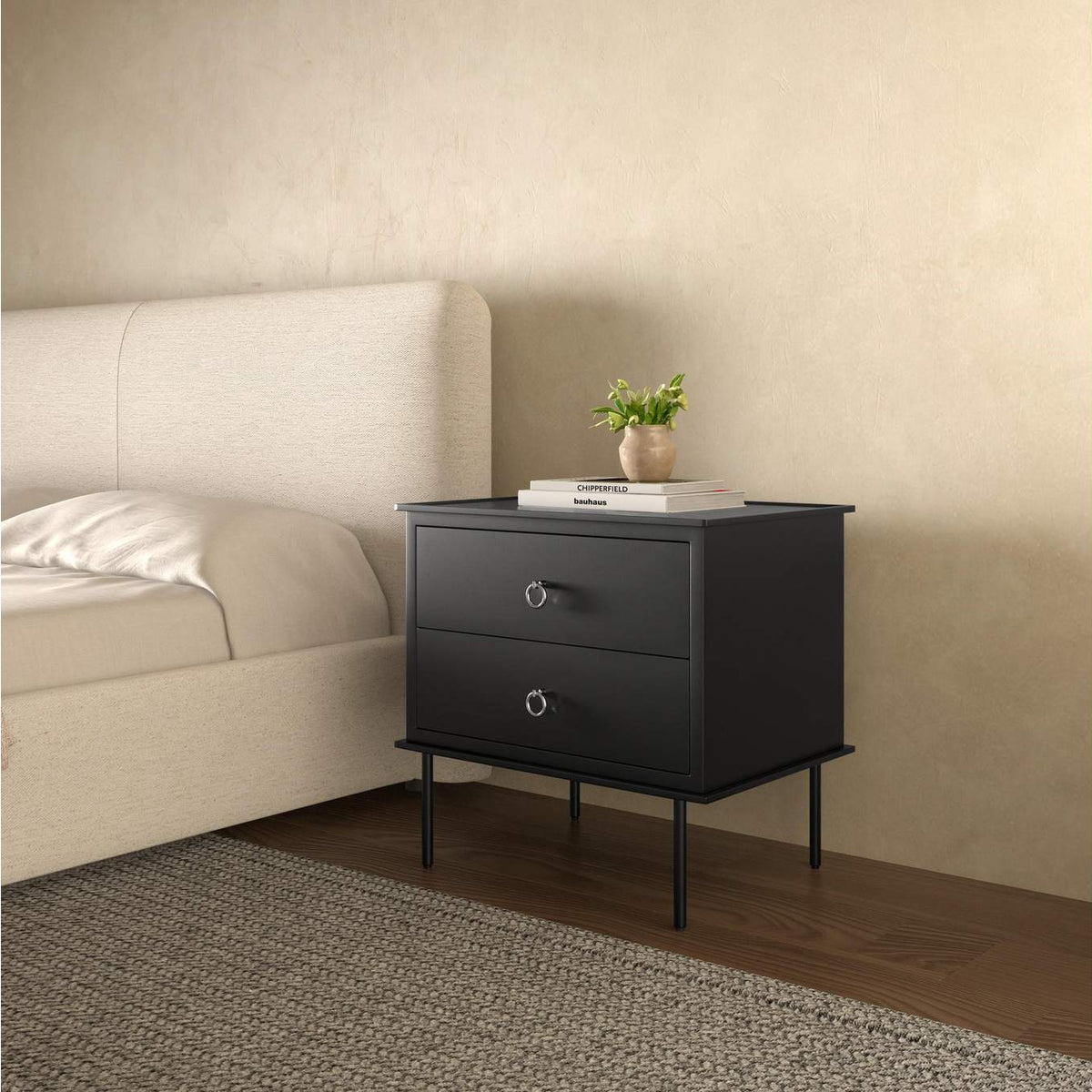 JU-1006-02 Reagan Nightstand Black