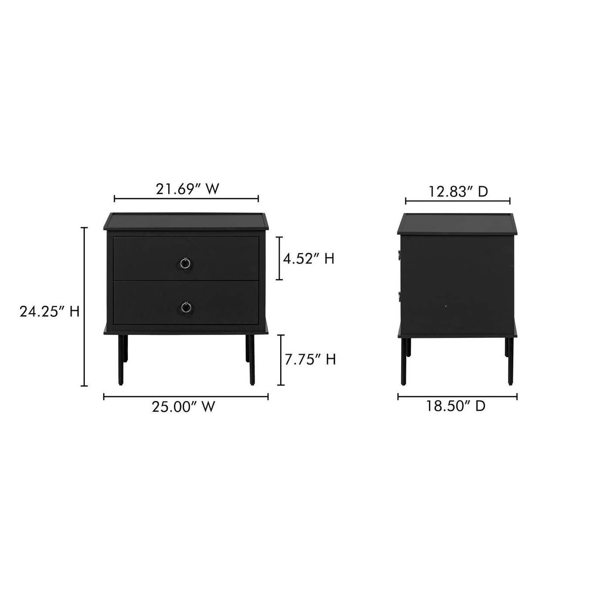 JU-1006-02 Reagan Nightstand Black