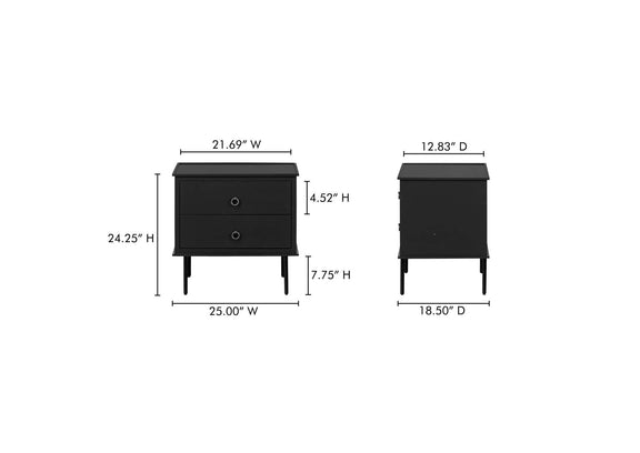 JU-1006-02 Reagan Nightstand Black