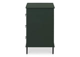 JU-1007-27 Reagan 3 Drawer Nightstand Deep Green