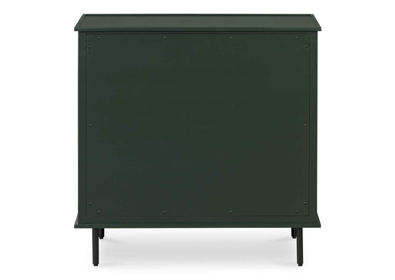 JU-1007-27 Reagan 3 Drawer Nightstand Deep Green