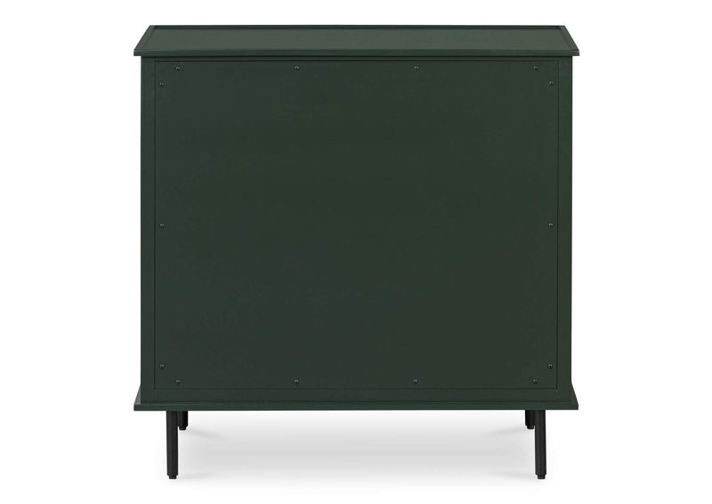 JU-1007-27 Reagan 3 Drawer Nightstand Deep Green