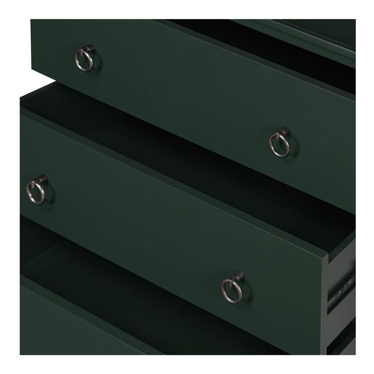 JU-1007-27 Reagan 3 Drawer Nightstand Deep Green