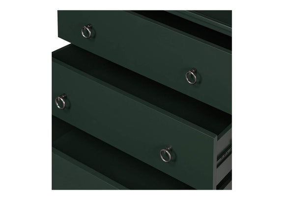 JU-1007-27 Reagan 3 Drawer Nightstand Deep Green
