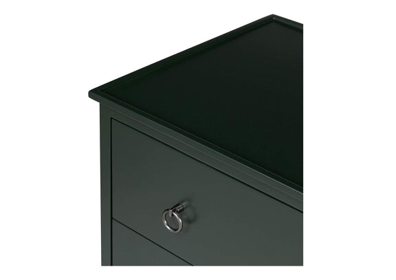 JU-1007-27 Reagan 3 Drawer Nightstand Deep Green
