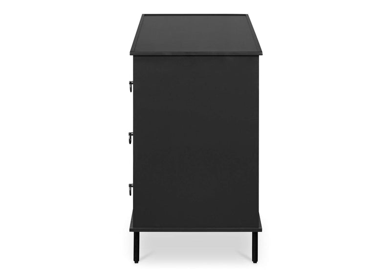 JU-1008-02 Reagan 6 Drawer Dresser Black
