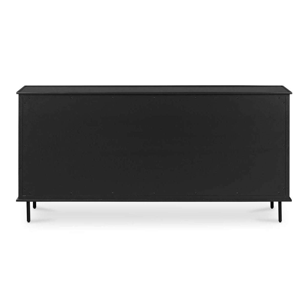 JU-1008-02 Reagan 6 Drawer Dresser Black