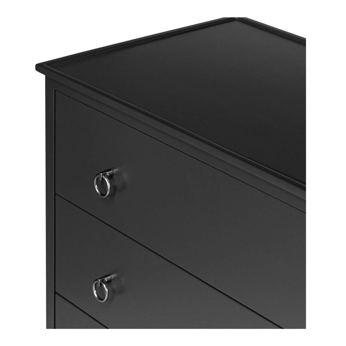 JU-1008-02 Reagan 6 Drawer Dresser Black