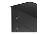 JU-1008-02 Reagan 6 Drawer Dresser Black