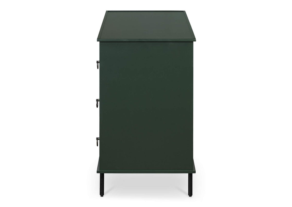 JU-1008-27 Reagan 6 Drawer Dresser Deep Green