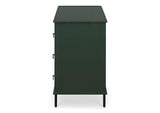 JU-1008-27 Reagan 6 Drawer Dresser Deep Green