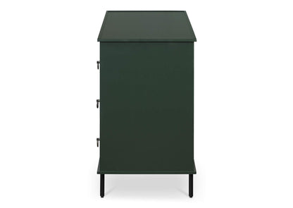 JU-1008-27 Reagan 6 Drawer Dresser Deep Green