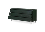 JU-1008-27 Reagan 6 Drawer Dresser Deep Green