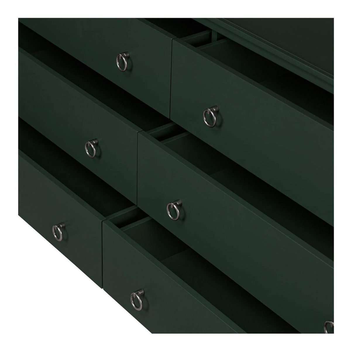 JU-1008-27 Reagan 6 Drawer Dresser Deep Green