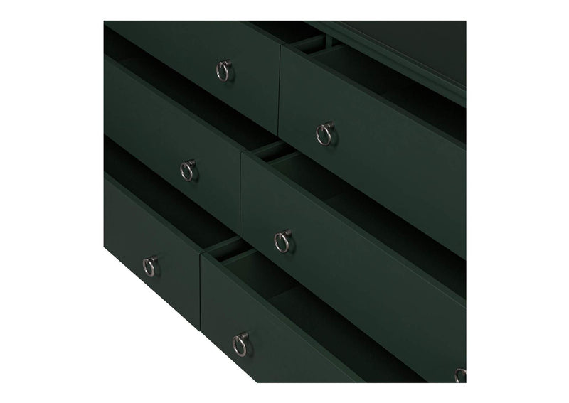 JU-1008-27 Reagan 6 Drawer Dresser Deep Green