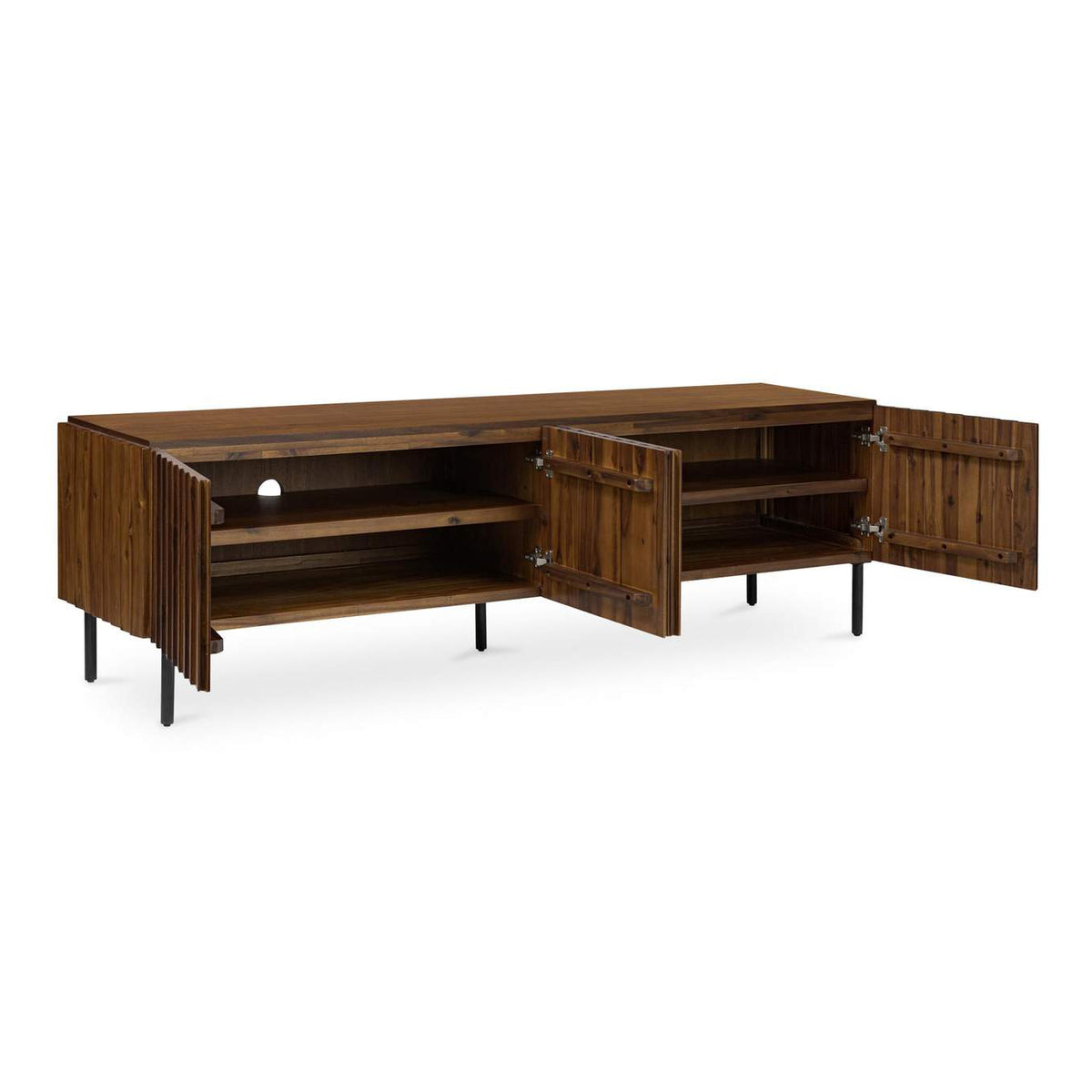 JU-1011-03 Lincoln Media Cabinet Brown