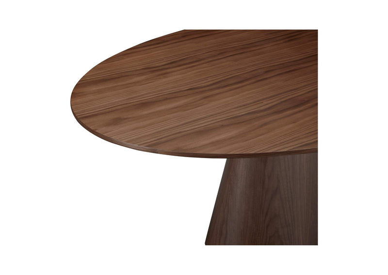 KC-1007-03-0 Otago Oval Dining Table Walnut Brown