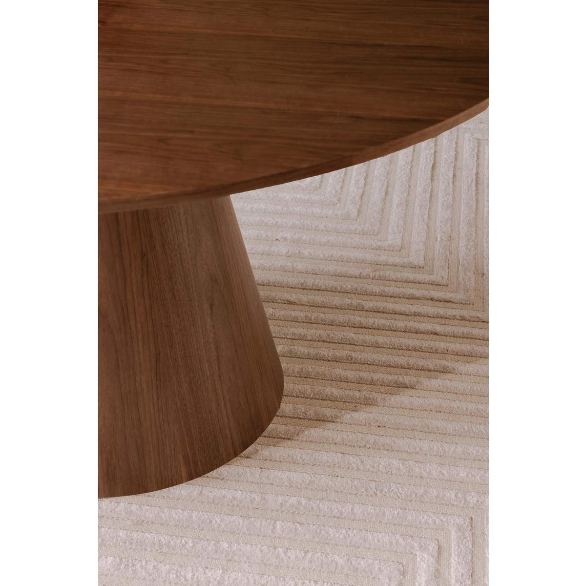 KC-1029-03-0 Otago Round 54In Dining Table Walnut Brown