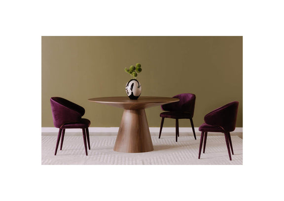 KC-1029-03-0 Otago Round 54In Dining Table Walnut Brown