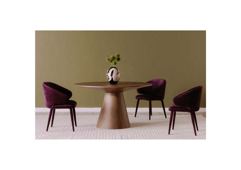 KC-1029-03-0 Otago Round 54In Dining Table Walnut Brown