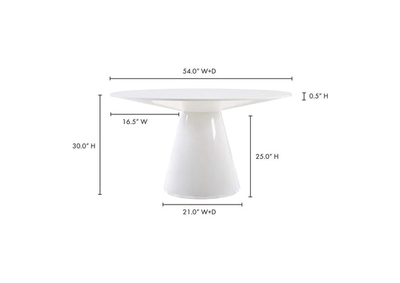 KC-1029-18-0 Otago Round 54In Dining Table