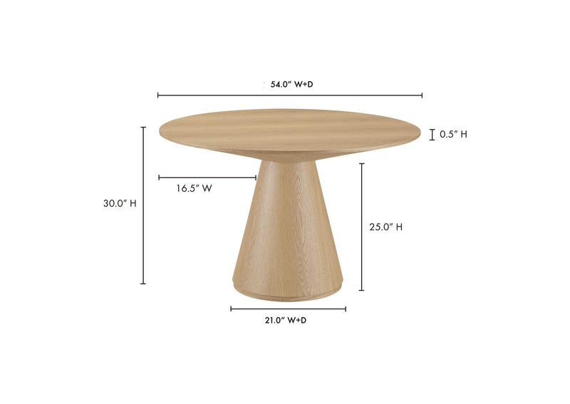KC-1029-24-0 Otago Round 54In Dining Table
