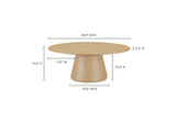 KC-1030-24-0 Otago Coffee Table Natural Oak