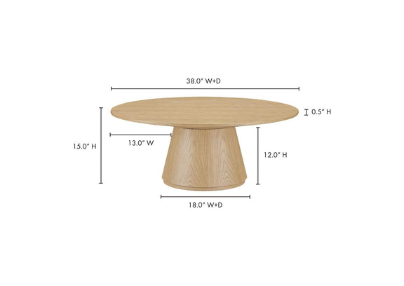 KC-1030-24-0 Otago Coffee Table Natural Oak