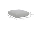 KQ-1014-18 Zeppelin Ottoman Salt Stone White