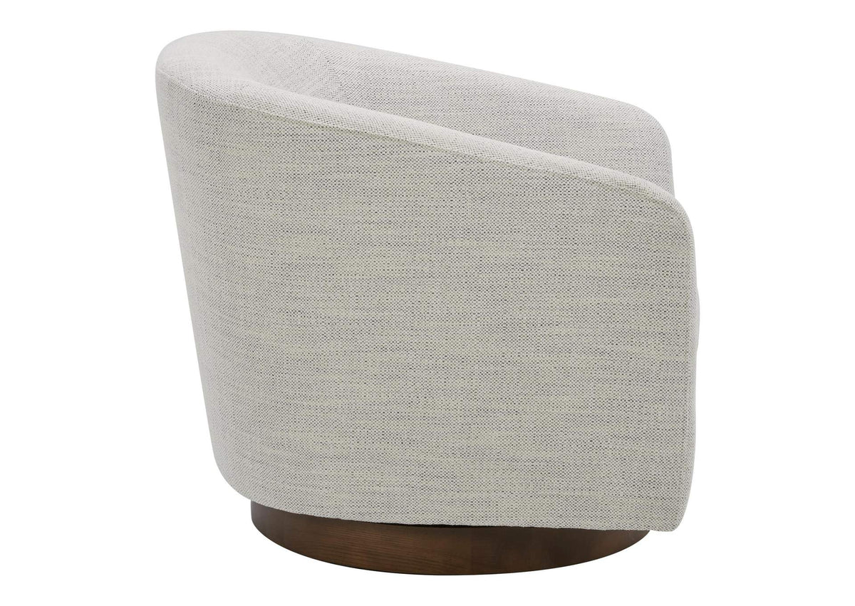 KQ-1015-05-USA Oscy Swivel Chair Splashed White