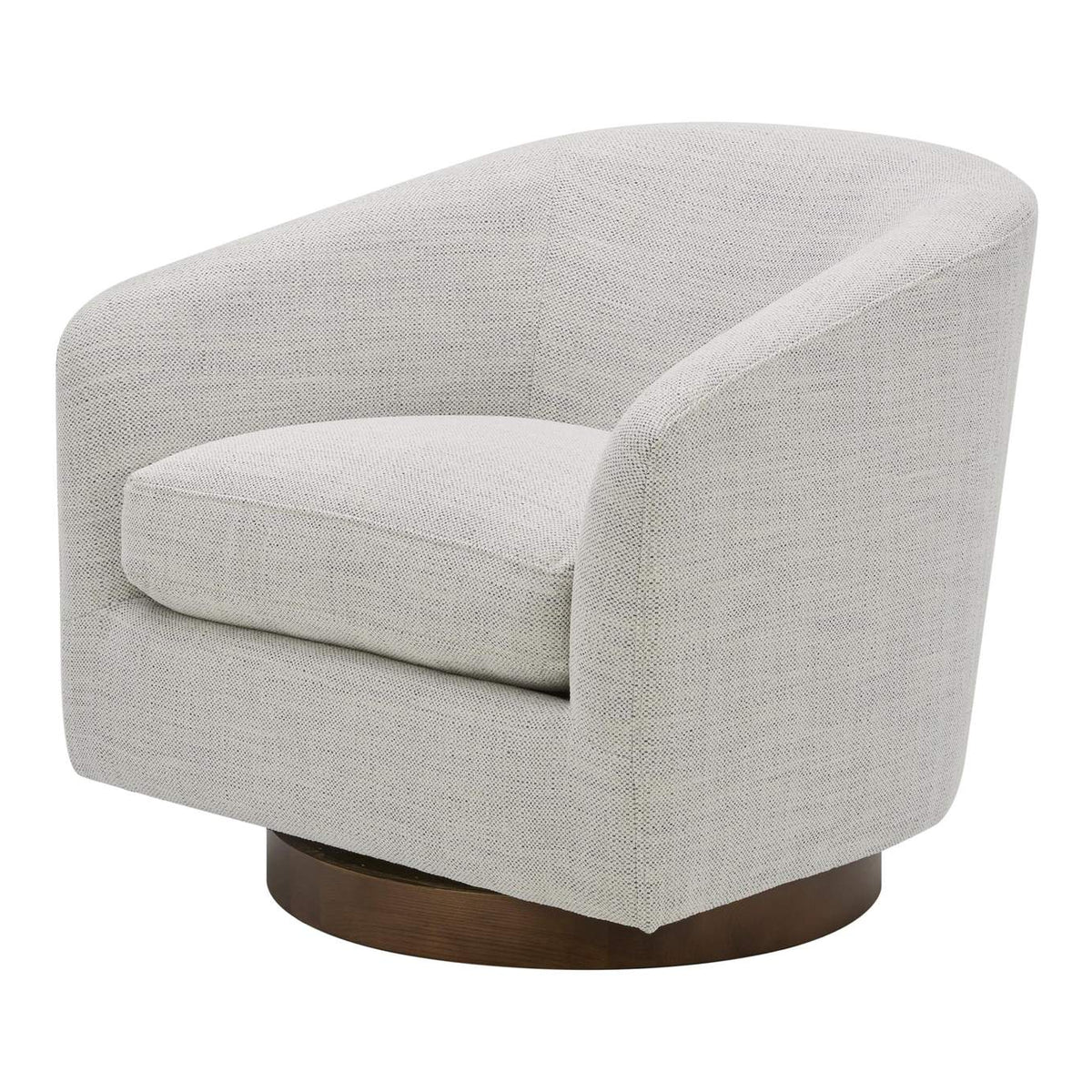 KQ-1015-05-USA Oscy Swivel Chair Splashed White