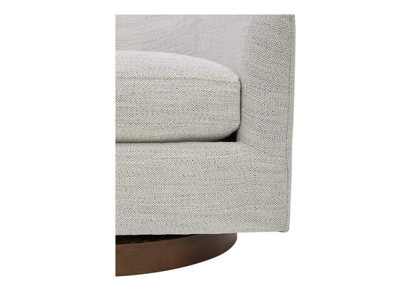KQ-1015-05-USA Oscy Swivel Chair Splashed White